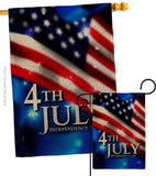 July 4th - Fourth of July Americana Vertical Impressions Decorative Flags HG192636 Made In USA