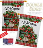 Sweet Srawberries - Fruits Food Vertical Impressions Decorative Flags HG130381 Made In USA