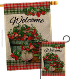 Sweet Srawberries - Fruits Food Vertical Impressions Decorative Flags HG130381 Made In USA