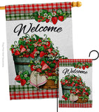 Sweet Srawberries - Fruits Food Vertical Impressions Decorative Flags HG130381 Made In USA