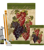 Red & Purple Grapes - Fruits Food Vertical Impressions Decorative Flags HG117041 Made In USA