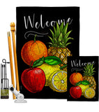 Fruit Party - Fruits Food Vertical Impressions Decorative Flags HG117067 Made In USA