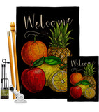 Fruit Party - Fruits Food Vertical Impressions Decorative Flags HG117067 Made In USA