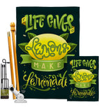 Life Gives Lemons - Fruits Food Vertical Impressions Decorative Flags HG192264 Made In USA