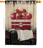 Ruby Red Country Apple - Fruits Food Vertical Impressions Decorative Flags HG117046 Made In USA