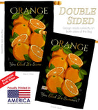 Sweet Orange - Fruits Food Vertical Impressions Decorative Flags HG117065 Made In USA