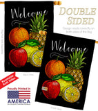 Fruit Party - Fruits Food Vertical Impressions Decorative Flags HG117067 Made In USA