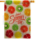 Too Sweet Summer - Fruits Food Vertical Impressions Decorative Flags HG117079 Made In USA