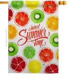 Too Sweet Summer - Fruits Food Vertical Impressions Decorative Flags HG117079 Made In USA