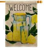 Refreshing Lemonade - Fruits Food Vertical Impressions Decorative Flags HG117080 Made In USA