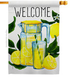 Refreshing Lemonade - Fruits Food Vertical Impressions Decorative Flags HG117080 Made In USA