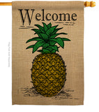 Classic Pineapple - Fruits Food Vertical Impressions Decorative Flags HG192194 Made In USA