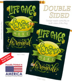 Life Gives Lemons - Fruits Food Vertical Impressions Decorative Flags HG192264 Made In USA