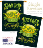 Life Gives Lemons - Fruits Food Vertical Impressions Decorative Flags HG192264 Made In USA