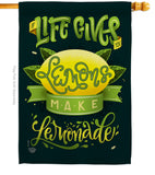 Life Gives Lemons - Fruits Food Vertical Impressions Decorative Flags HG192264 Made In USA