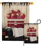 Ruby Red Country Apple - Fruits Food Vertical Impressions Decorative Flags HG117046 Made In USA