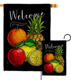 Fruit Party - Fruits Food Vertical Impressions Decorative Flags HG117067 Made In USA