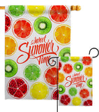 Too Sweet Summer - Fruits Food Vertical Impressions Decorative Flags HG117079 Made In USA