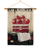 Ruby Red Country Apple - Fruits Food Vertical Impressions Decorative Flags HG117046 Made In USA