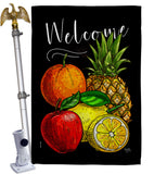 Fruit Party - Fruits Food Vertical Impressions Decorative Flags HG117067 Made In USA