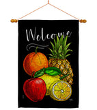 Fruit Party - Fruits Food Vertical Impressions Decorative Flags HG117067 Made In USA