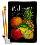 Fruit Party - Fruits Food Vertical Impressions Decorative Flags HG117067 Made In USA