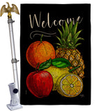 Fruit Party - Fruits Food Vertical Impressions Decorative Flags HG117067 Made In USA