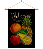 Fruit Party - Fruits Food Vertical Impressions Decorative Flags HG117067 Made In USA