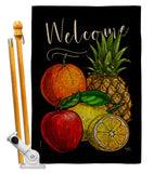 Fruit Party - Fruits Food Vertical Impressions Decorative Flags HG117067 Made In USA