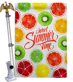 Too Sweet Summer - Fruits Food Vertical Impressions Decorative Flags HG117079 Made In USA