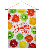 Too Sweet Summer - Fruits Food Vertical Impressions Decorative Flags HG117079 Made In USA