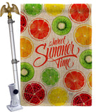 Too Sweet Summer - Fruits Food Vertical Impressions Decorative Flags HG117079 Made In USA