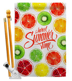 Too Sweet Summer - Fruits Food Vertical Impressions Decorative Flags HG117079 Made In USA