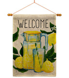 Refreshing Lemonade - Fruits Food Vertical Impressions Decorative Flags HG117080 Made In USA