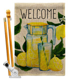 Refreshing Lemonade - Fruits Food Vertical Impressions Decorative Flags HG117080 Made In USA