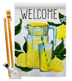 Refreshing Lemonade - Fruits Food Vertical Impressions Decorative Flags HG117080 Made In USA