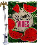 Summer Vibes - Fruits Food Vertical Impressions Decorative Flags HG137523 Made In USA