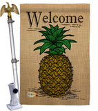 Classic Pineapple - Fruits Food Vertical Impressions Decorative Flags HG192194 Made In USA