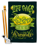 Life Gives Lemons - Fruits Food Vertical Impressions Decorative Flags HG192264 Made In USA