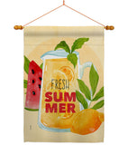 Fresh Summer Drinks - Fruits Food Vertical Impressions Decorative Flags HG192610 Made In USA