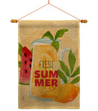 Fresh Summer Drinks - Fruits Food Vertical Impressions Decorative Flags HG192610 Made In USA