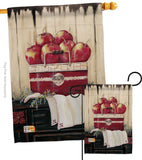 Ruby Red Country Apple - Fruits Food Vertical Impressions Decorative Flags HG117046 Made In USA