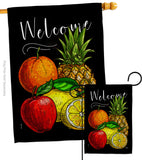 Fruit Party - Fruits Food Vertical Impressions Decorative Flags HG117067 Made In USA