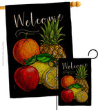 Fruit Party - Fruits Food Vertical Impressions Decorative Flags HG117067 Made In USA