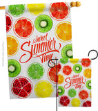 Too Sweet Summer - Fruits Food Vertical Impressions Decorative Flags HG117079 Made In USA