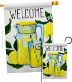 Refreshing Lemonade - Fruits Food Vertical Impressions Decorative Flags HG117080 Made In USA