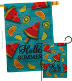 Summer Fruits - Fruits Food Vertical Impressions Decorative Flags HG117081 Made In USA