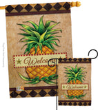 Welcome Pineapple - Fruits Food Vertical Impressions Decorative Flags HG191213 Made In USA