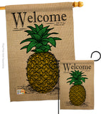 Classic Pineapple - Fruits Food Vertical Impressions Decorative Flags HG192194 Made In USA