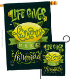 Life Gives Lemons - Fruits Food Vertical Impressions Decorative Flags HG192264 Made In USA